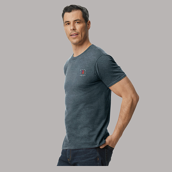 Gildan Softstyle Midweight Adult Round Neck T-Shirt Dark Heather-2