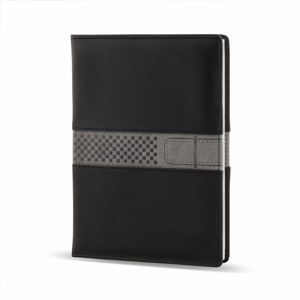 Customized 3-in-1 Combo Diary, Pen & Keychain Gift Set for Employees (Black)-1