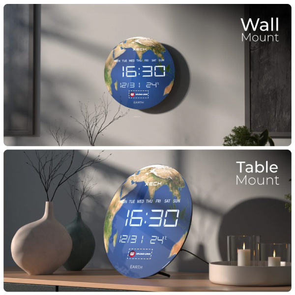 XECH Solaris Plus Earth Clock-1