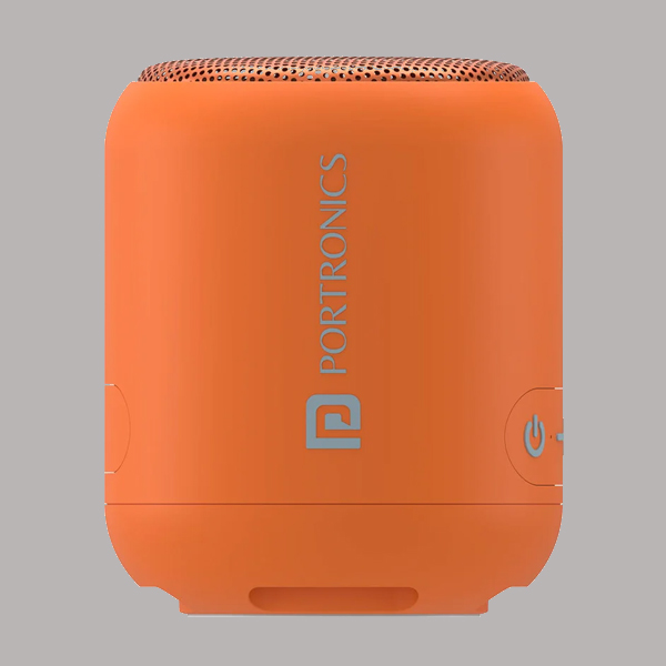 Portronics SoundDrum 1 10W TWS Portable Bluetooth 5.3 Speaker (orange)