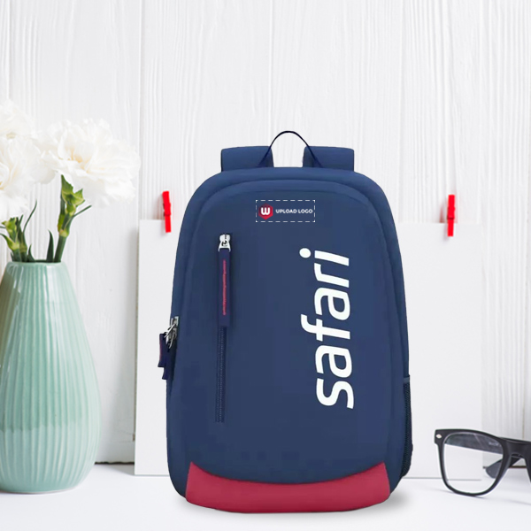Safari Jersey Backpack (Navy Blue) – Customized with Brand Logo