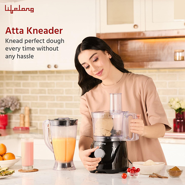 Lifelong LLFPR01 800 Watts Food Processor with BlenderJar, Accessories, Processing Bowl & Citrus Juicer-6