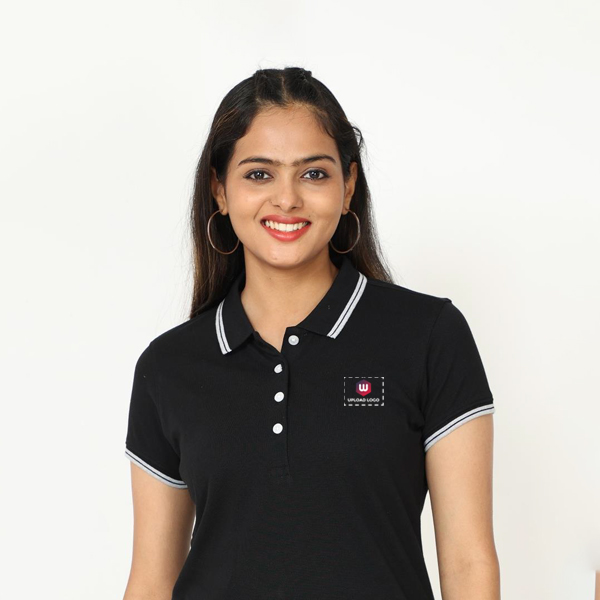 Allen Solly Women’s T-Shirt – Jet Black | 100% Cotton | Corporate Gifting
