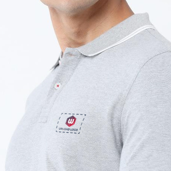 Allen Solly Men’s T-Shirt – Grey Melange | 100% Cotton | Corporate Gifting-1