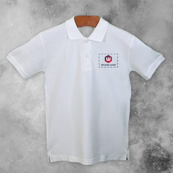 Six Degrees Cotton Polo T-shirt for Men (White) - Custom Logo Left Chest & Right Arm-3