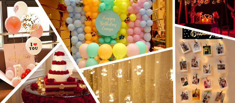 Birthday surprise decoration at home