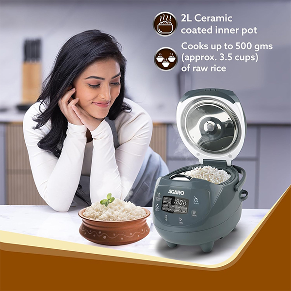 AGARO Imperial 2L Electric Rice Cooker-1