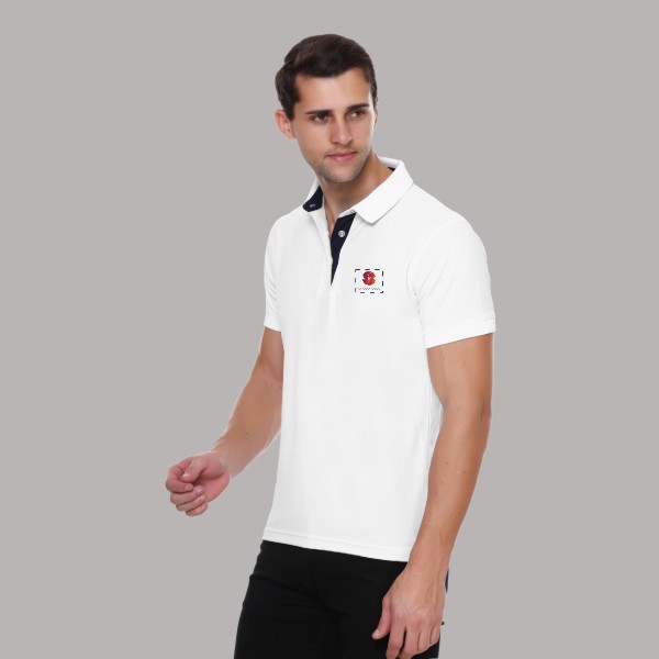 Winbarg Polo T-shirt for Men (White)-3