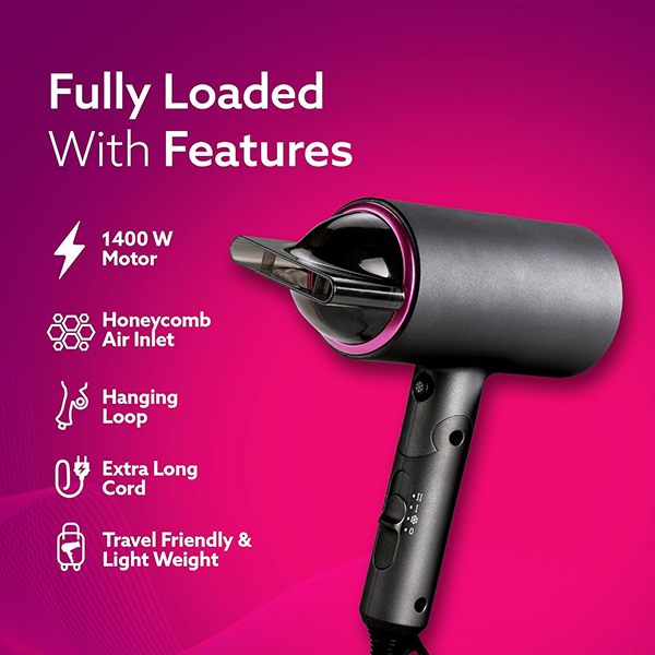 AGARO HD-1214 Premium Hair Dryer – 1400W Power & Precision-2