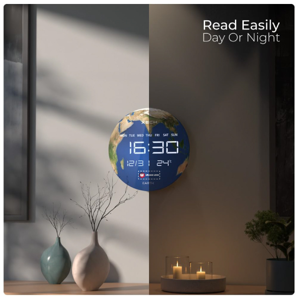 XECH Solaris Plus Earth Clock-4