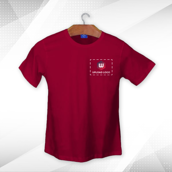 Ruffty Crew Neck Cotton T-shirt for Men Mulbery - Custom Logo Left Chest-3