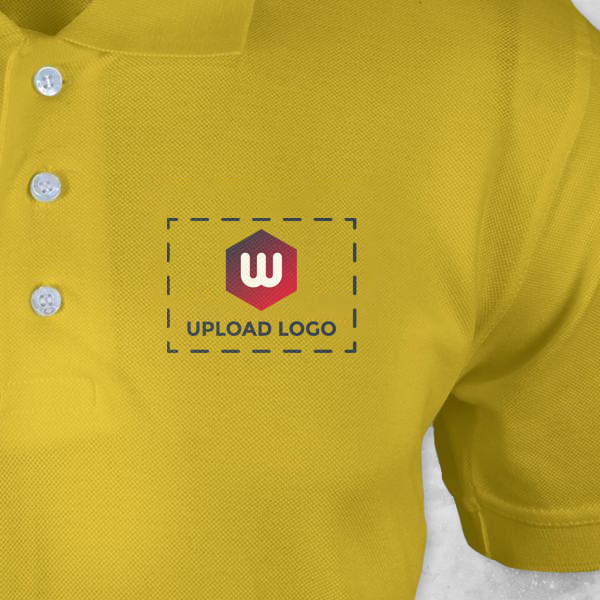 Titlis Polycotton Polo T-shirt for Men Lemon (Yellow) - Custom Logo Left Chest-1