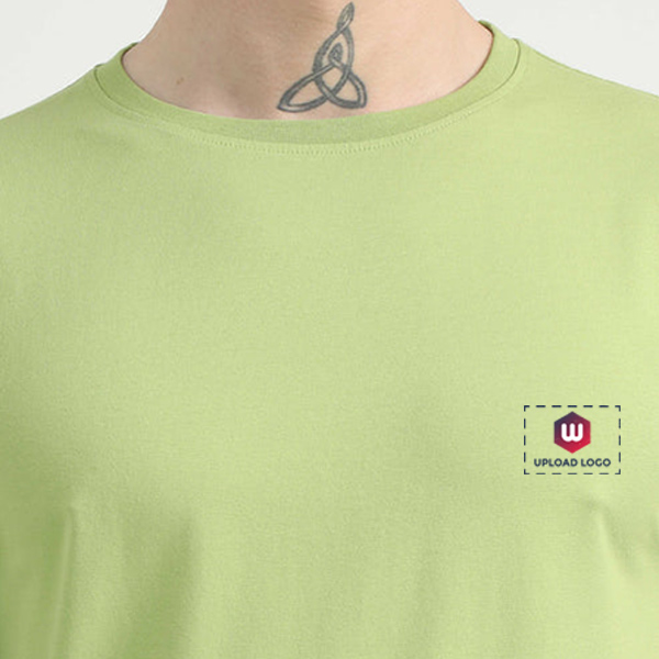Caslay Organic Crew Neck T-Shirt (Olive Green)-3