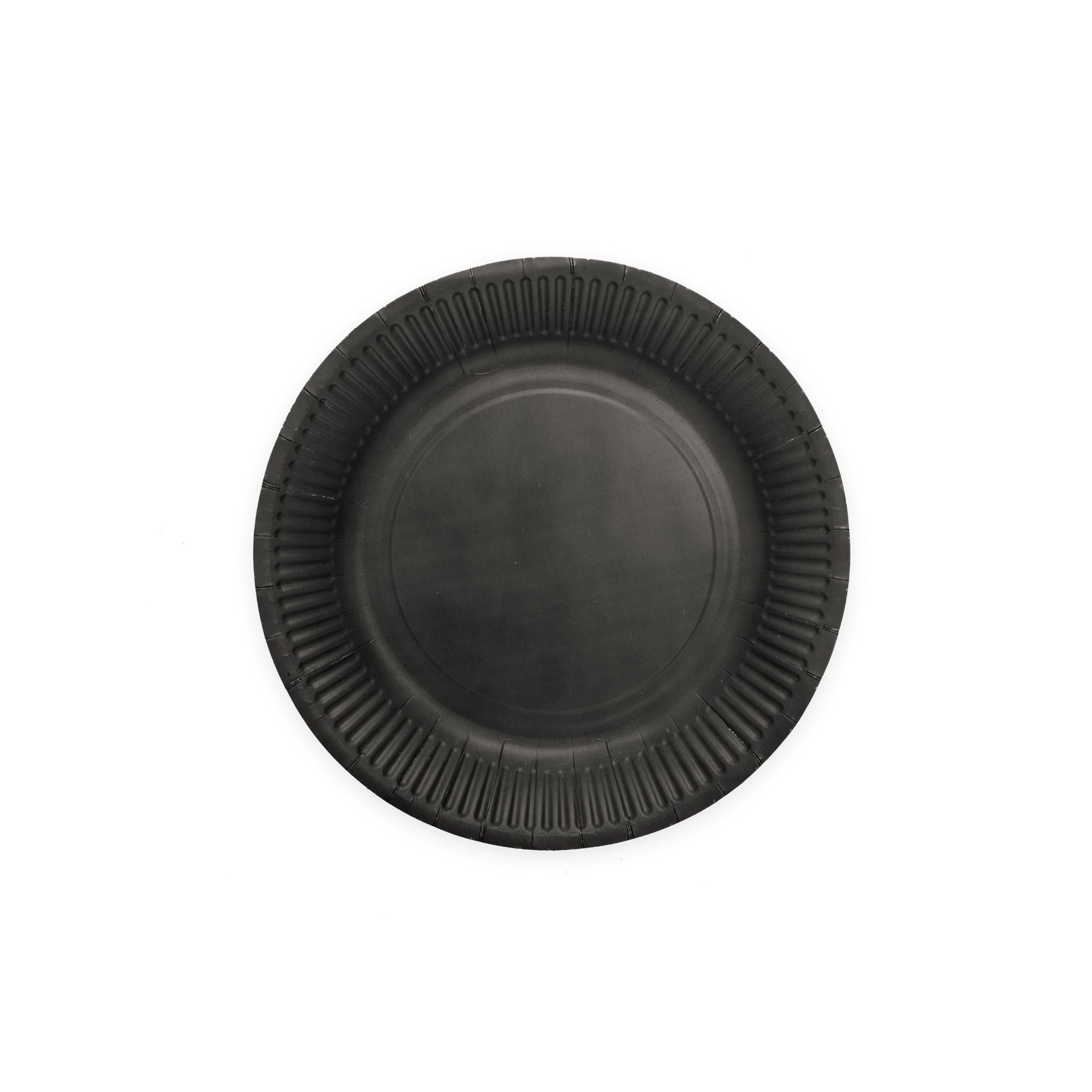 Premium Black Paper Plates 7 Inches - 8 Pc