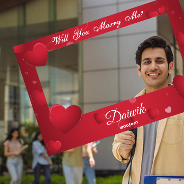 Unique Proposal Photo Booth Frame with Custom Names-1