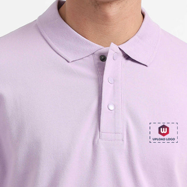 Caslay Organic Polo T-Shirt (Lavender)-5