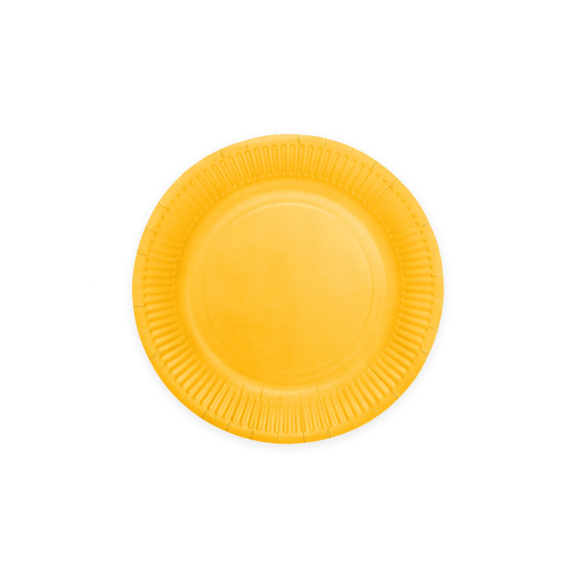 Premium Yellow Paper Plates - 7 Inches - 8 Pc