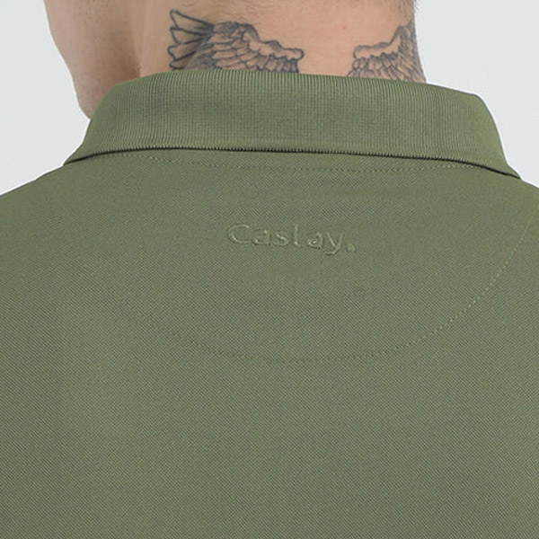 Caslay Quick Dry Polo T-Shirt (Olive Green)-5