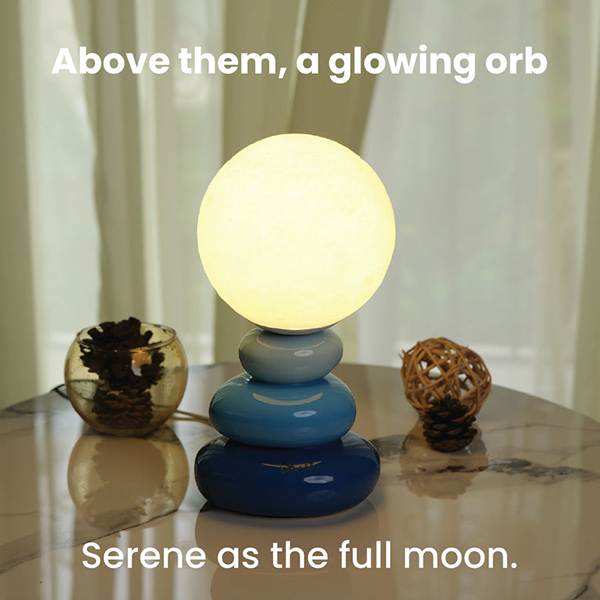 Timalfi Celeste Moon-Inspired Ceramic Lamp-2