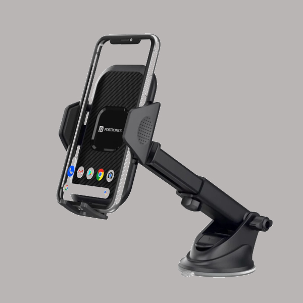 Portronics Clamp M Car Mobile Holder with 360° Rotational-0