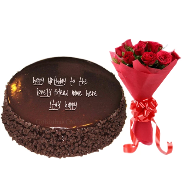 Perfect Gift - Cake & Bouquet Combo
