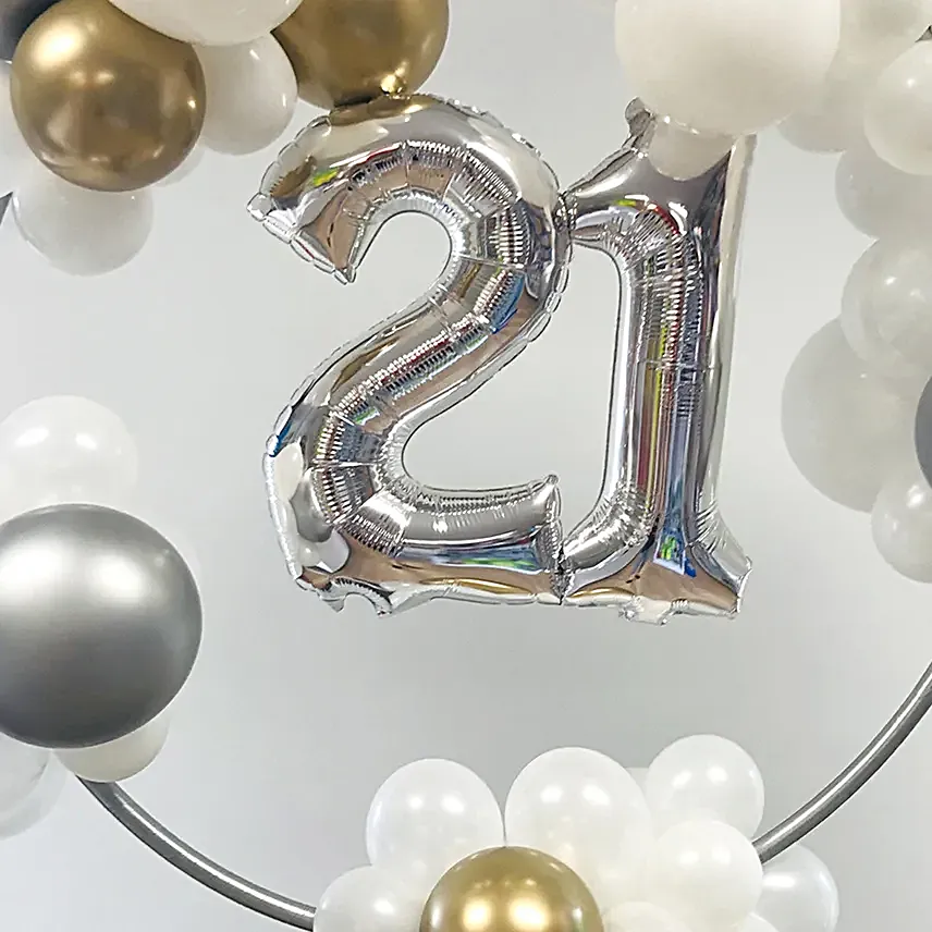 Personalized Cloudy Theme Balloon Ring-3