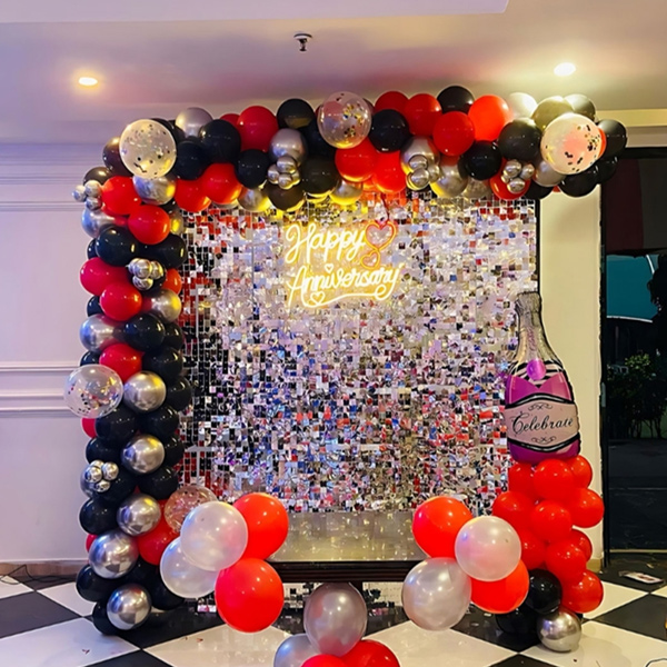 Shimmer Balloon Decoration for Anniversary