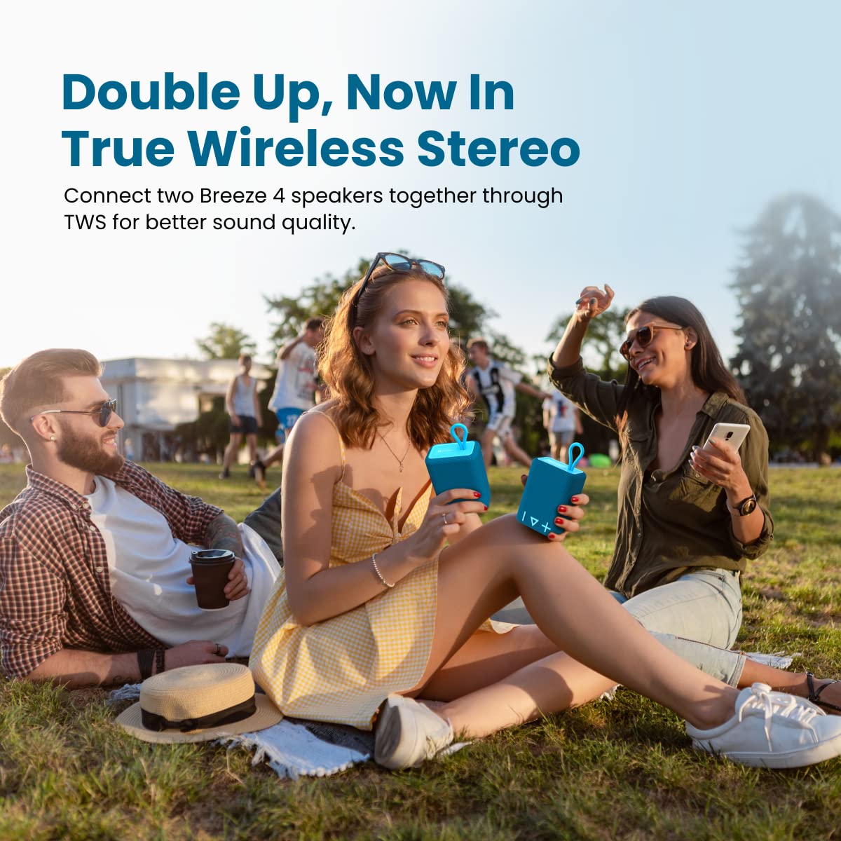 Portronics Breeze 4 Portable 5W Speaker with Mic, 8Hrs Playback (Blue)-6