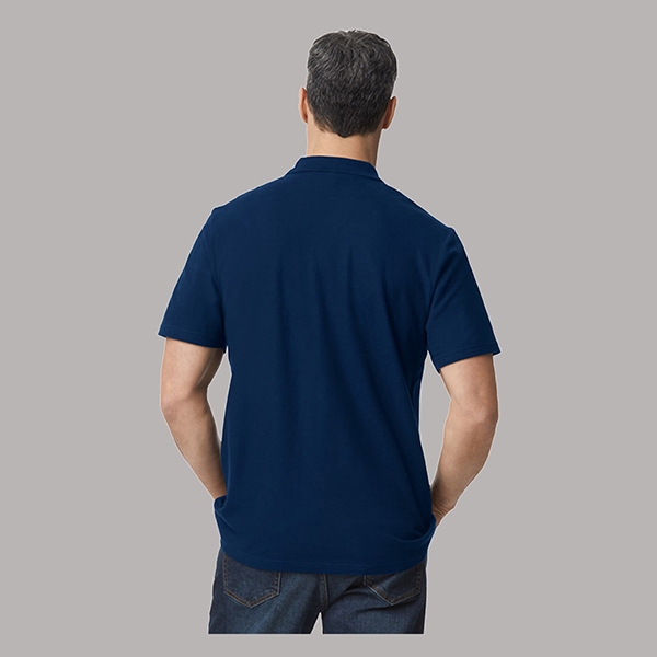 Gildan Softstyle Adult Pique Polo T-shirt for Men (Navy)-3