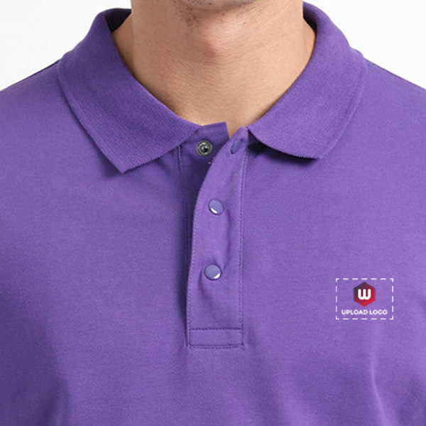 Caslay Organic Polo T-Shirt (Prism Violet)-5