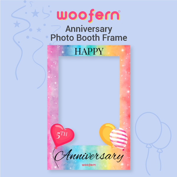 Photo Booth frame Custom with Year's of Anniversary