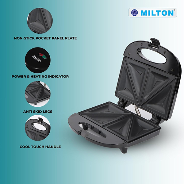 MILTON  HSM011 Toaster 750 W- Non-stick Coating & Auto cut off Function-2