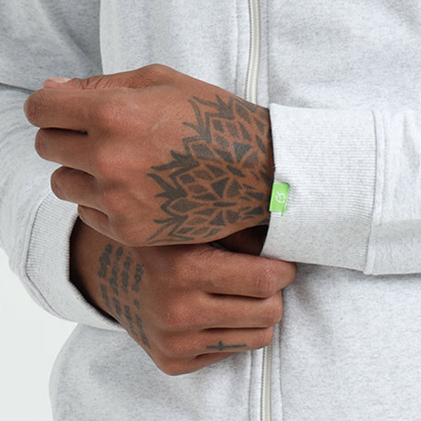 Caslay Zippered Hoodie (White Melange)-2