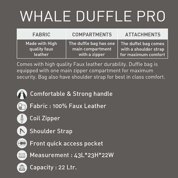 Jack & Jones Whale Pro Duffle Bag- (Black)-1