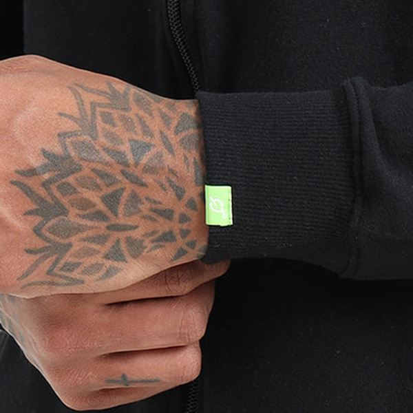 Caslay Zippered Hoodie (Black)-3