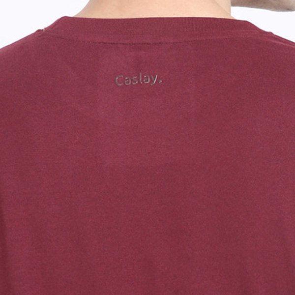 Caslay Crew Neck T-Shirt (Maroon)-6