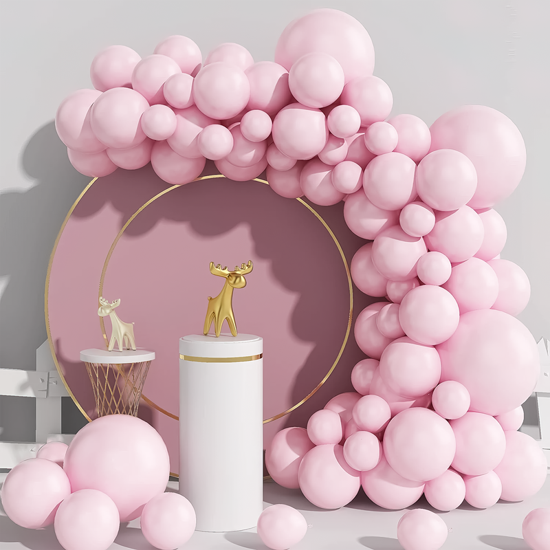 Pastel Pink Balloons Party Decoration for Girls Pack of 50 Pcs