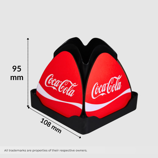 Lotus Rotating Coaster & Pen Stand – UV Printed Branding-2