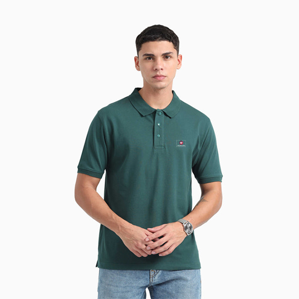 Caslay Organic Polo T-Shirt (Forest Green)