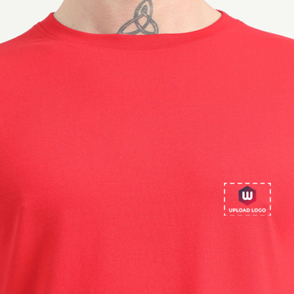 Caslay Organic Crew Neck T-Shirt (Red)-3