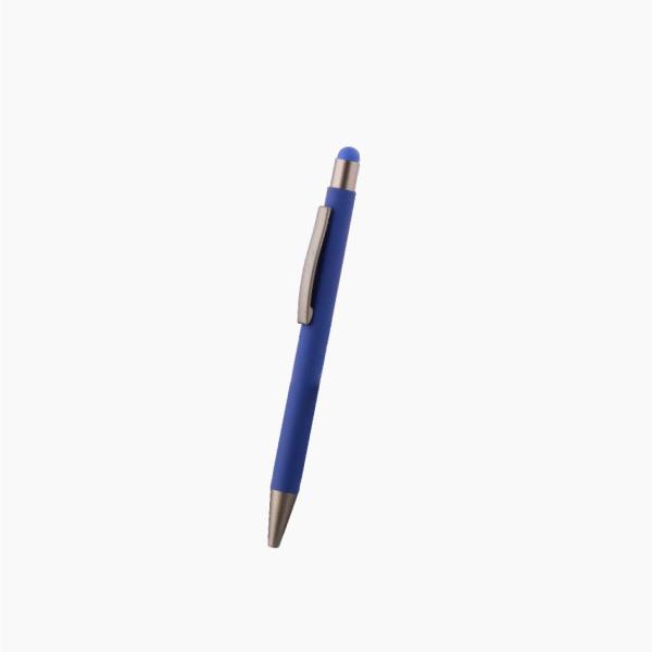 Personalized 2-in-1 Premium Gift Set, Metal Pen & Keychain (Blue)-1