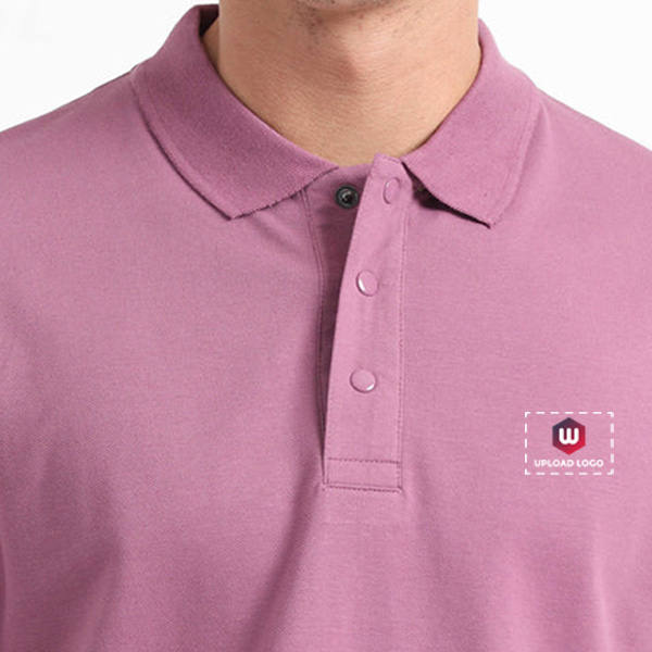 Caslay Organic Polo T-Shirt (Purple)-5