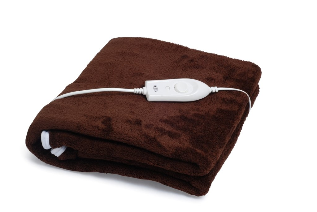 Expressions Super Soft Mink Electric Bed Warmer - Single Bed Size (150cms x 80cms) - Brown