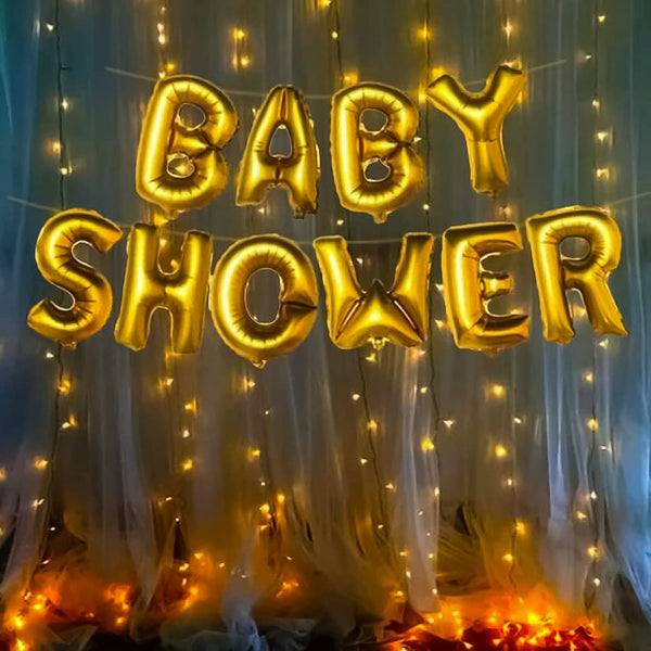 "Golden DIY Baby Shower Decoration Kit      "