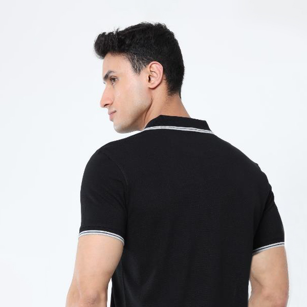Allen Solly Men’s T-Shirt – Jet Black | 100% Cotton | Corporate Gifting-2
