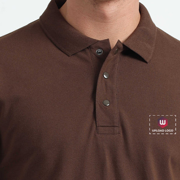 Caslay Organic Polo T-Shirt (Chocolate)-5