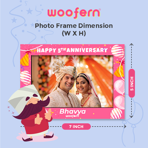 Personalized Table Top Anniversary Photo Frame-5