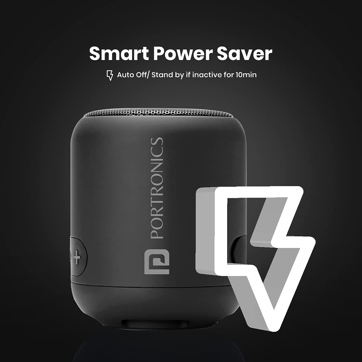 Portronics SoundDrum 1 10W TWS Bluetooth 5.3 Speaker (Black)-4