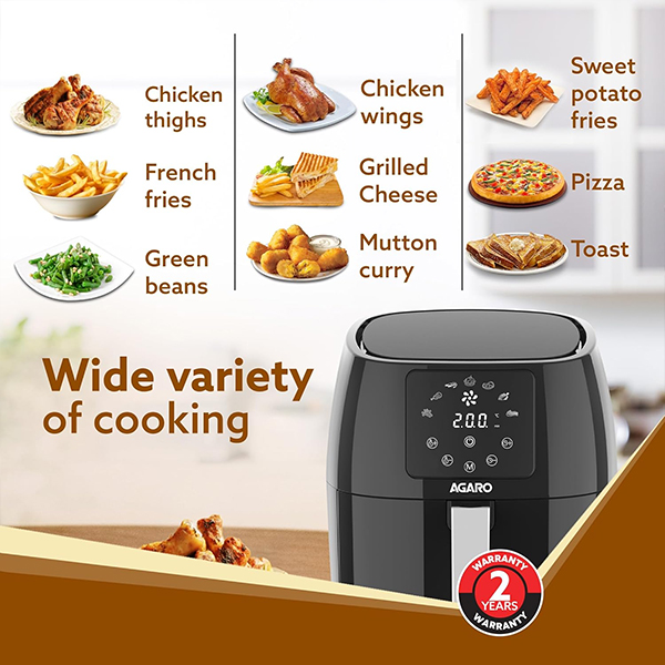 AGARO Sapphire Digital Air Fryer For Home - 4.5L-1
