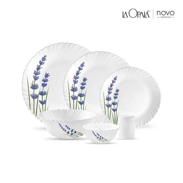 La Opala Novo Collection, Opal Glass Dinner Set 23 pcs-1